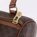 CELINE Macadam Canvas Hand Bag PVC Leather Brown Gold Auth 198260A-9