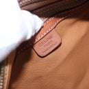 CELINE Macadam Canvas Hand Bag PVC Leather Brown Gold Auth 198260A-18