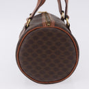 CELINE Macadam Canvas Hand Bag PVC Leather Brown Gold Auth 198260A-3