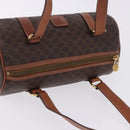 CELINE Macadam Canvas Hand Bag PVC Leather Brown Gold Auth 198260A-6