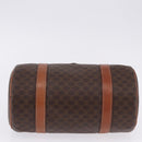 CELINE Macadam Canvas Hand Bag PVC Leather Brown Gold Auth 198260A-5