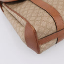 CELINE Macadam Canvas Hand Bag PVC Beige Gold Auth 198262-11