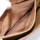 CELINE Macadam Canvas Hand Bag PVC Beige Gold Auth 198262-21