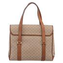 CELINE Macadam Canvas Hand Bag PVC Beige Gold Auth 198262-3