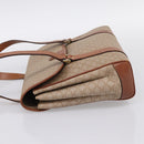 CELINE Macadam Canvas Hand Bag PVC Beige Gold Auth 198262-4