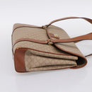 CELINE Macadam Canvas Hand Bag PVC Beige Gold Auth 198262-5
