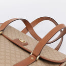 CELINE Macadam Canvas Hand Bag PVC Beige Gold Auth 198262-8