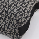 Christian Dior Trotter Canvas Shoulder Bag Navy Silver Auth 198263-10