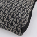 Christian Dior Trotter Canvas Shoulder Bag Navy Silver Auth 198263-12