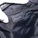 Christian Dior Trotter Canvas Shoulder Bag Navy Silver Auth 198263-15