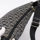 Christian Dior Trotter Canvas Shoulder Bag Navy Silver Auth 198263-6