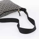 Christian Dior Trotter Canvas Shoulder Bag Navy Silver Auth 198263-7