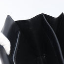 CELINE Hand Bag Leather Black Gold Auth 198264-18