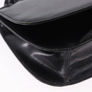 PRADA Chain Shoulder Bag Leather Black Auth 198267V-10
