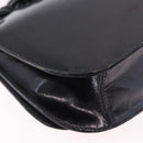 PRADA Chain Shoulder Bag Leather Black Auth 198267V-12