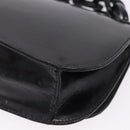 PRADA Chain Shoulder Bag Leather Black Auth 198267V-13