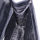 PRADA Chain Shoulder Bag Leather Black Auth 198267V-18