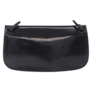 PRADA Chain Shoulder Bag Leather Black Auth 198267V-3