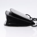 PRADA Chain Shoulder Bag Leather Black Auth 198267V-4
