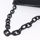PRADA Chain Shoulder Bag Leather Black Auth 198267V-7