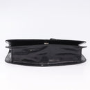 PRADA Chain Shoulder Bag Leather Black Auth 198267V-9