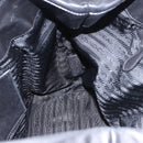 PRADA Hand Bag Leather Black Silver Auth 198268V-21