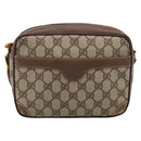 GUCCI GG Supreme Shoulder Bag PVC Beige Gold 007 115 6423 Auth 198269-2
