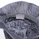 FENDI Zucca Canvas Hat Nylon M Black Auth 198272V-14