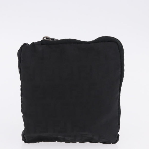 FENDI Zucca Canvas Hat Nylon M Black Auth 198272V