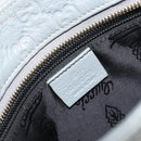 GUCCI Guccissima GG Canvas Shoulder Bag Leather Gray Gold 201538 Auth 198273A-16