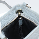 GUCCI Guccissima GG Canvas Shoulder Bag Leather Gray Gold 201538 Auth 198273A-18