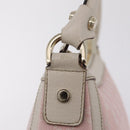 GUCCI GG Canvas Abbey Shoulder Bag Pink Gold Tone 146244 Auth 198274V-21