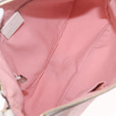 GUCCI GG Canvas Abbey Shoulder Bag Pink Gold Tone 146244 Auth 198274V-10