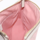 GUCCI GG Canvas Abbey Shoulder Bag Pink Gold Tone 146244 Auth 198274V-26
