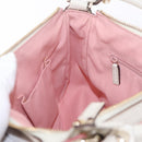 GUCCI GG Canvas Abbey Shoulder Bag Pink Gold Tone 146244 Auth 198274V-27