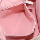 GUCCI GG Canvas Abbey Shoulder Bag Pink Gold Tone 146244 Auth 198274V-29