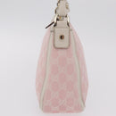 GUCCI GG Canvas Abbey Shoulder Bag Pink Gold Tone 146244 Auth 198274V-5