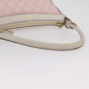GUCCI GG Canvas Abbey Shoulder Bag Pink Gold Tone 146244 Auth 198274V-9