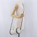 MCM Vicetos Logogram Shoulder Bag PVC White Gold Auth 198277-19