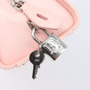Christian Dior Cannage Lady D Joy Hand Bag Leather Pink Silver Auth 198283SAM-15