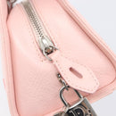 Christian Dior Cannage Lady D Joy Hand Bag Leather Pink Silver Auth 198283SAM-16