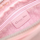 Christian Dior Cannage Lady D Joy Hand Bag Leather Pink Silver Auth 198283SAM-17