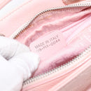 Christian Dior Cannage Lady D Joy Hand Bag Leather Pink Silver Auth 198283SAM-23