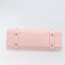 Christian Dior Cannage Lady D Joy Hand Bag Leather Pink Silver Auth 198283SAM-9