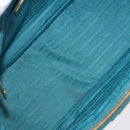 PRADA Galleria Hand Bag Saffiano leather Turquoise Blue Gold Auth 198284V-17