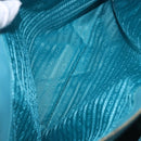 PRADA Galleria Hand Bag Saffiano leather Turquoise Blue Gold Auth 198284V-23