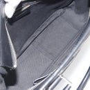 BURBERRY Nova Check Hand Bag Wool Black Silver Auth 198286A-16