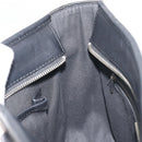 BURBERRY Nova Check Hand Bag Wool Black Silver Auth 198286A-18