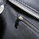 BURBERRY Nova Check Hand Bag Wool Black Silver Auth 198286A-19