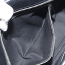 BURBERRY Nova Check Hand Bag Wool Black Silver Auth 198286A-20